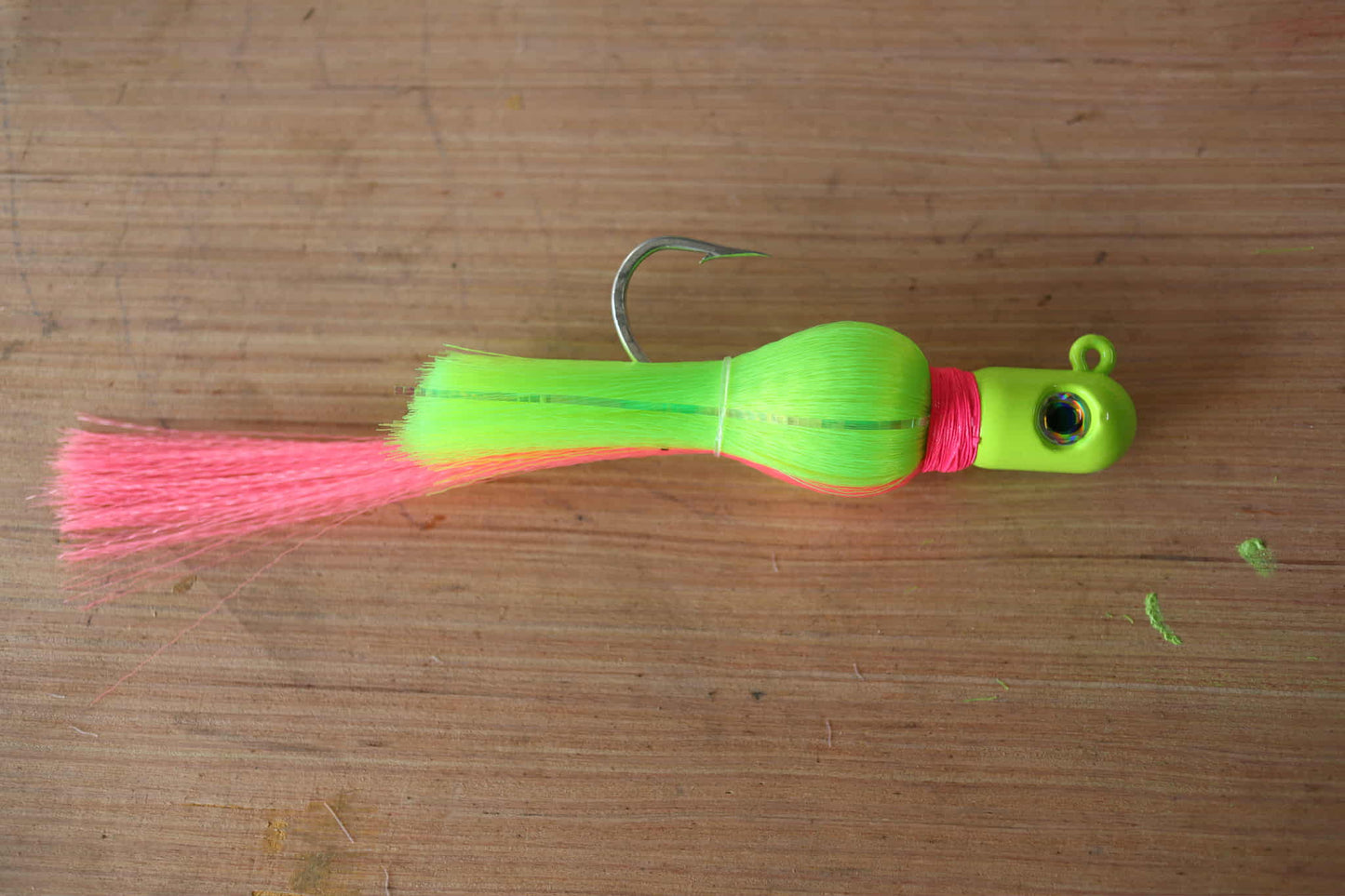 Flair Hawk Jig – Chartreuse & Pink