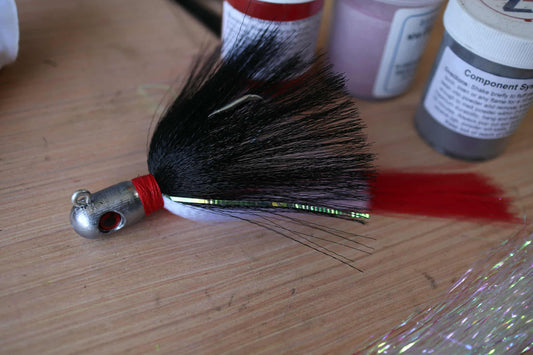 Flair Hawk Jig – (Mullet) Blk-Wht-Red