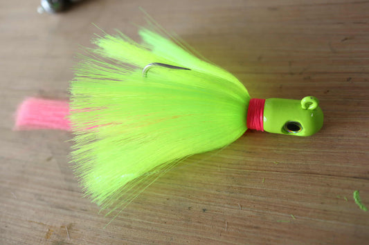 Flair Hawk Jig – Chartreuse & Pink